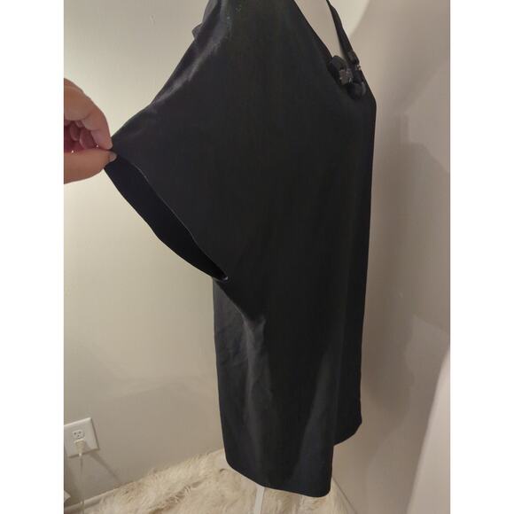 Piazza Sempione plain black minimalist classic dress - Picture 3 of 10